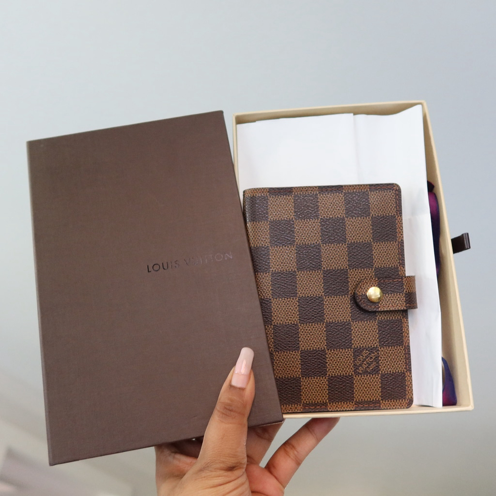 Louis Vuitton Damier Ebene Agenda PM EXCELLENT